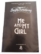 Vintage Playbill Paramount Theatre Seattle 1989 Me and My Girl Best of B... - £7.75 GBP