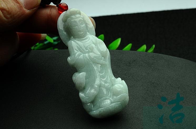 Primary image for FREE SHIPPING Natural  green  jade jadeite jade buddha charm pendant - jade2090