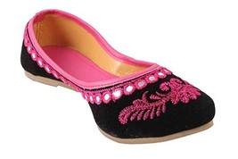 Womens Jutti Indian bridal khussa ethnic Ballet traditional flat US Size... - £18.41 GBP