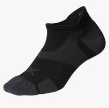 NWT  2XU Unisex Vectr Cushion No Show Socks Blsck Size S - £11.34 GBP