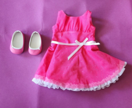 American Girl Valentine Heart Dress with Shoes - £16.73 GBP
