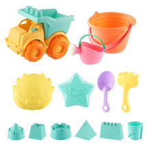 13Pcs Kids Beach Toys Sand Bucket Castle Play Set Children Sand Toys Gifts - £21.95 GBP