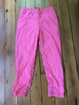 Vintage 80s 90s Dolfin Corporation Hot Pink Nylon Track Jogging Pants M ... - £23.69 GBP