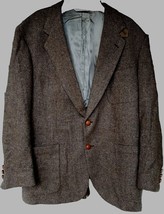 Men&#39;s Wool Blazer Coat Jacket Suede Patches SZ 44R Stafford NWOT - £13.18 GBP