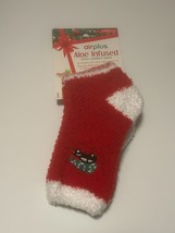 Women&#39;s Airplus Aloe Infused Socks Tree &amp; Car Fuzzy Warm Winter Crew Socks - £4.65 GBP