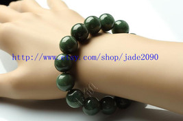 Free Shipping - Natural green jadeite jade bracelet ,   Natural Green jadeite Ja - £23.90 GBP