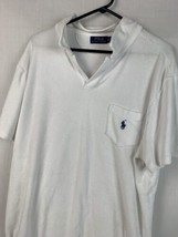 Polo Ralph Lauren Mens Polo Shirt White Terry Cloth Material Pocket Men’... - £23.97 GBP