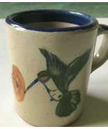 Louisville stoneware pottery hand painted humming bird floral pattern mu... - £15.49 GBP