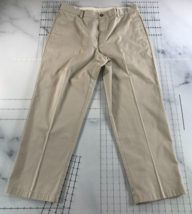 L.L. Bean Pants Mens 35x29 Light Beige Pockets Straight Leg Cotton Natural Fit - £23.25 GBP
