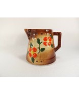 Beautiful Early USA Pottery Pitcher Floral Large Signed High Gloss Glaze... - £4.61 GBP
