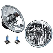 Octane Lighting 7 Inch Crystal Projector Headlight 6V 60w Halogen H4 Clear Light - $59.35