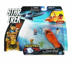 NEW SEALED 2013 Star Trek Fighter Pods Attack Blade Blaster Figure Set - £15.48 GBP