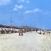 Virginia Beach Scene Cavalier Club Vintage Postcard Ocean White Sandy Beach - $9.95