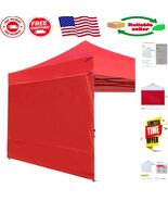 Versatile Red Waterproof Canopy Sidewall - Fits 10x10 &amp; 10x20 Pop-Up Tents - $921.56 MXN