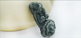 Free Shipping - good luck Real Natural Green jade carved Pi Yao  Amulet ... - $24.00