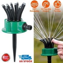 360Rotatable Auto Lawn Garden Sprinkler Watering System Water Spray Gras... - £19.69 GBP