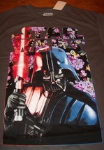 Star Wars Darth Vader Floral Flowers Print T-Shirt Medium New w/ Tag - £15.82 GBP