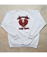 Vintage Greensboro North Carolina Fire Department Made in USA Sweatshirt... - $29.95