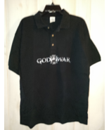 NEW MENS Playstation GameStop PROMO GOD OF WAR III BLACK POLO SHIRT  SIZE L - $26.95