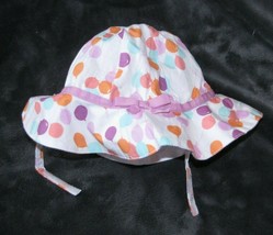 NEW Gymboree White Orange Purple Pink Blue Balloon Hat Baby Girl 6-12 Bo... - £12.50 GBP