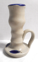 Williamsburg VA Salt Glaze Pottery Bedside Candle Stick 4 1/4&quot; T 2 7/8&quot; ... - $17.47