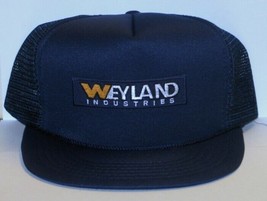 Aliens vs Predator Weyland Industries Embroidered Patch on Blue Baseball Cap Hat - £11.19 GBP