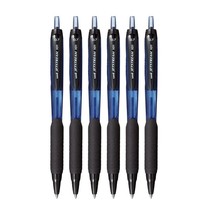 Pack of 6 UNI-BALL Jetstream Roller Ball Pen Blue Ink Set Office Student AUD - £17.69 GBP