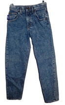 Vintage Lee Denim Jeans 27 x 30 (Actual 25 x 28) Acid Washed Tapered Leg USA - £27.53 GBP