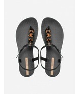 Ipanema Charm Sandal 23 Thong Flats Black Marble - $89.97