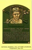 2005 Unused Cooperstown Hall of Fame Induction Plaque Postcard Pee Wee Reese - £3.15 GBP