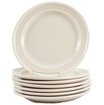 Kate Spade New York Lenox Sculpted Stripe Beige 10.25 Dinner Plates Set of 7 - £94.51 GBP