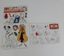 Disney 101 Dalmatians Static Cling Sticker Sheets Movie Cartoon - £10.81 GBP
