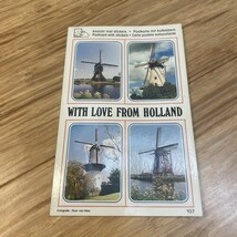 Vintage With Love From Holland Sticker Fun Postcard International Travel... - $14.85