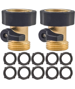 Hourleey Garden Hose Shut off Valve, 2 Pack Heavy Duty 3/4 Inch Solid Ga... - $253.63 MXN Hourleey Garden Hose Shut off Valve, 2 Pack Heavy Duty 3/4 Inch Solid Ga... - $253.63 MXN