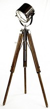 NAUTICALMART DESIGNER NICKEL FINISH TRIPOD FLOOR LAMP - $193.05