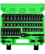 Swanlake 3/8&quot; Drive Impact Socket Set, 50-Piece Standard Sae, Universal ... - $64.92