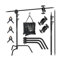 LOMTAP C Stand Light Stand Photography Kit - Heavy Duty 10.8ft/330cm Ver... - $251.99