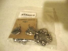 Silver Heart - Cross Necklace and Earring set image 5
