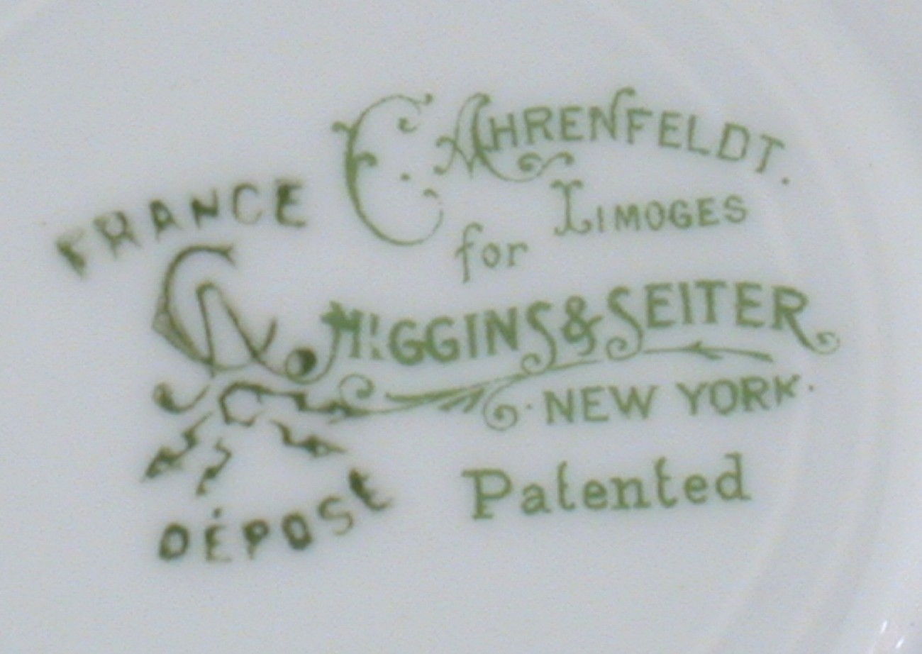 C Ahrenfeldt Limoges Higgins & Seiter Saucer Rose Garland  Item image 2