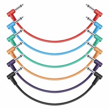 12 Inch Guitar Patch Cable Guitar Effect Pedal Cables Black 6 Pack - $37.99