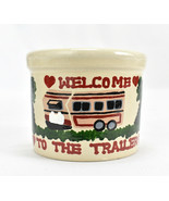 Vintage RRP Co. Roseville Pottery USA Welcome To The Trailer Planter  - $94.00