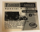 Famous Families The Jacksons Tv Guide Print Ad Fox Family TPA21 - £4.65 GBP