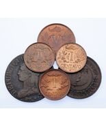 Lot of 6 World Coins with Mint Errors Repunched Dates VF to UNC - €104,07 EUR