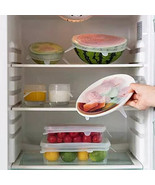 Silicone Stretch Lids for Food Storage in Fridge, Reusable 6 Pcs Colorful  - $612.50 MXN