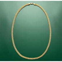 Womens double rope chain necklace 14K yellow gold 17&quot; w lobster claw clasp Zales - £1,704.75 GBP