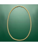 Womens double rope chain necklace 14K yellow gold 17&quot; w lobster claw cla... - £1,280.23 GBP