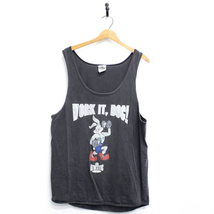 Vintage Looney Tunes Bugs Bunny Weightlifting Tank Top Large - £36.39 GBP