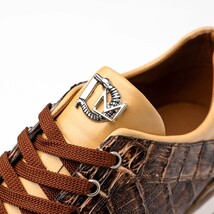 Portici Genuine Crocodile and Lizard Fashion Sneaker Orix / Brown image 4