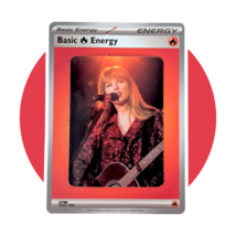 Music Taylor Swift Vinyl Sticker (AX14): Red with Fire Energy Card - $91.18 MXN