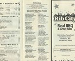 Rib City Menu Don Peres Missouri BBQ &amp; Great Ribs - £14.32 GBP